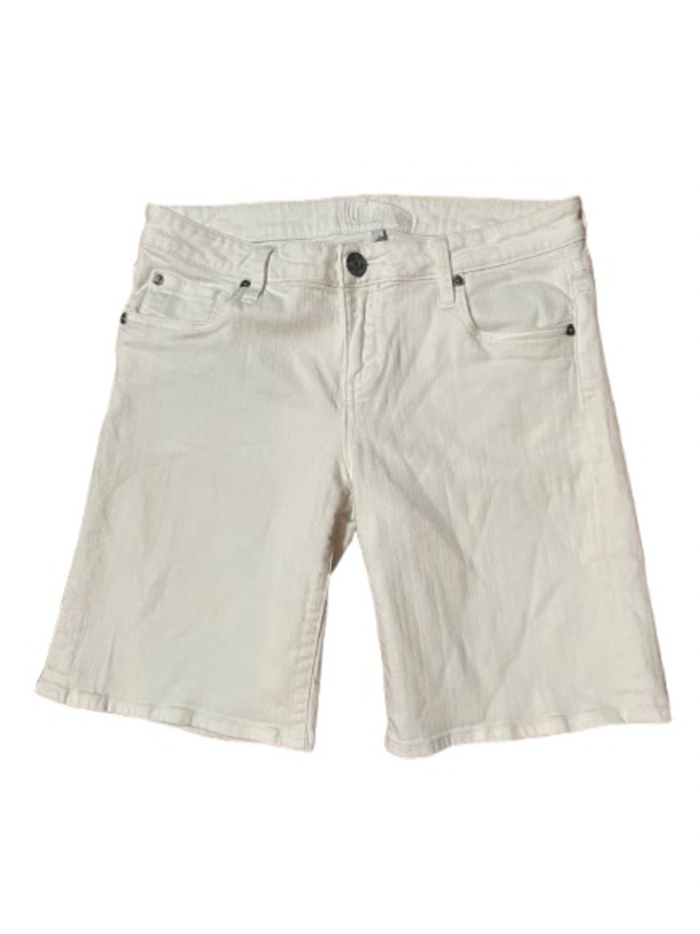 Kut By The Kloth Classic White Denim Jean Shorts Size 6
